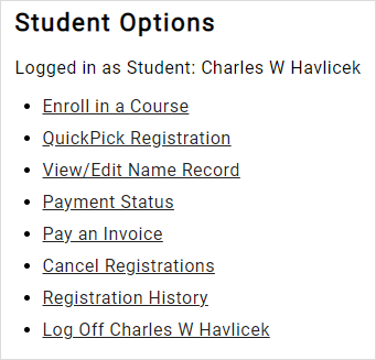 Student Record Actions